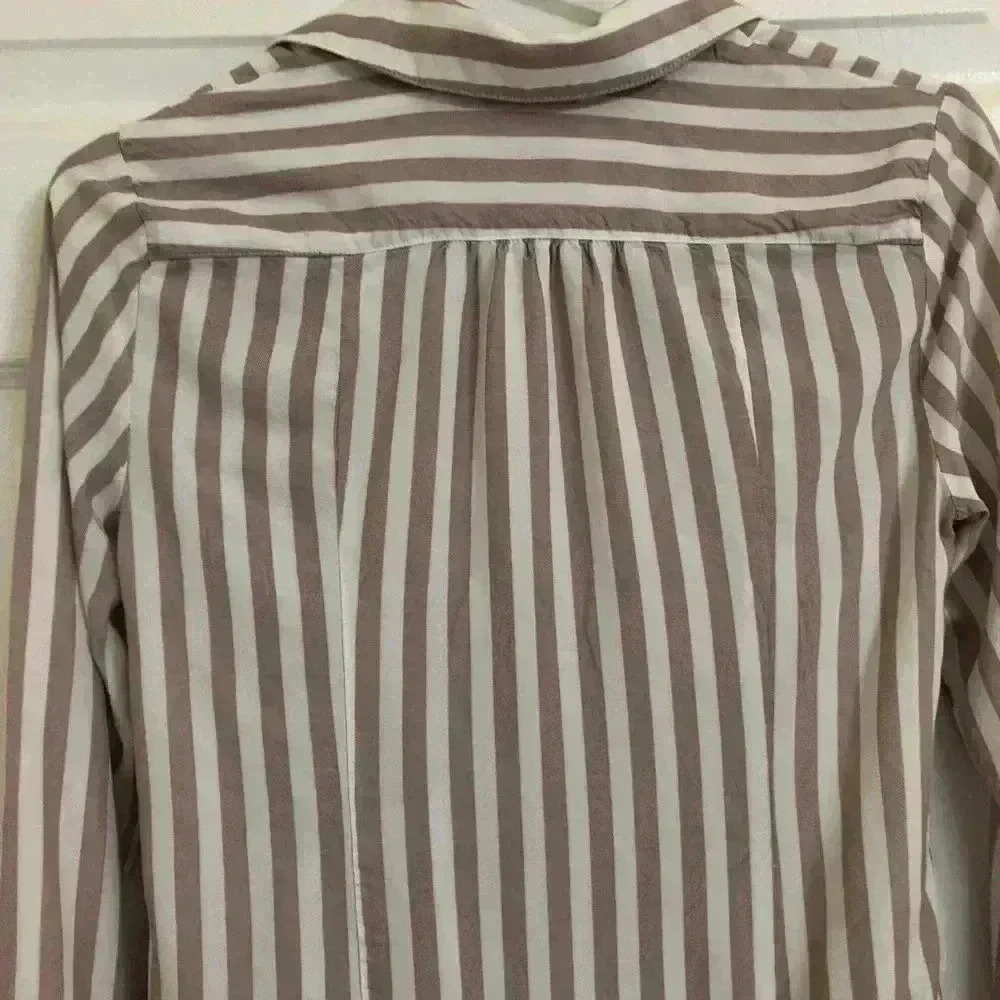 Anthropologie Maeve Striped Marianna Wrap Top XS - Picture 10 of 15